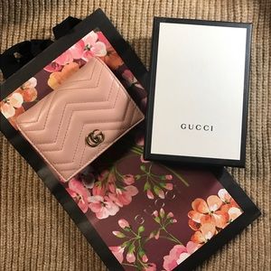 Authentic Gucci Marmont Pink Wallet